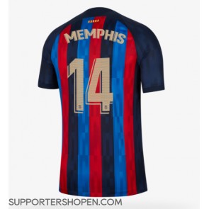 Barcelona Memphis Depay #14 Hemma Matchtröja 2022-23 Kortärmad